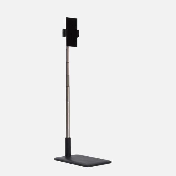 Support tablettes et téléphones sur pied noir