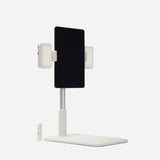 Pack support tablette et téléphone inclinable blanc