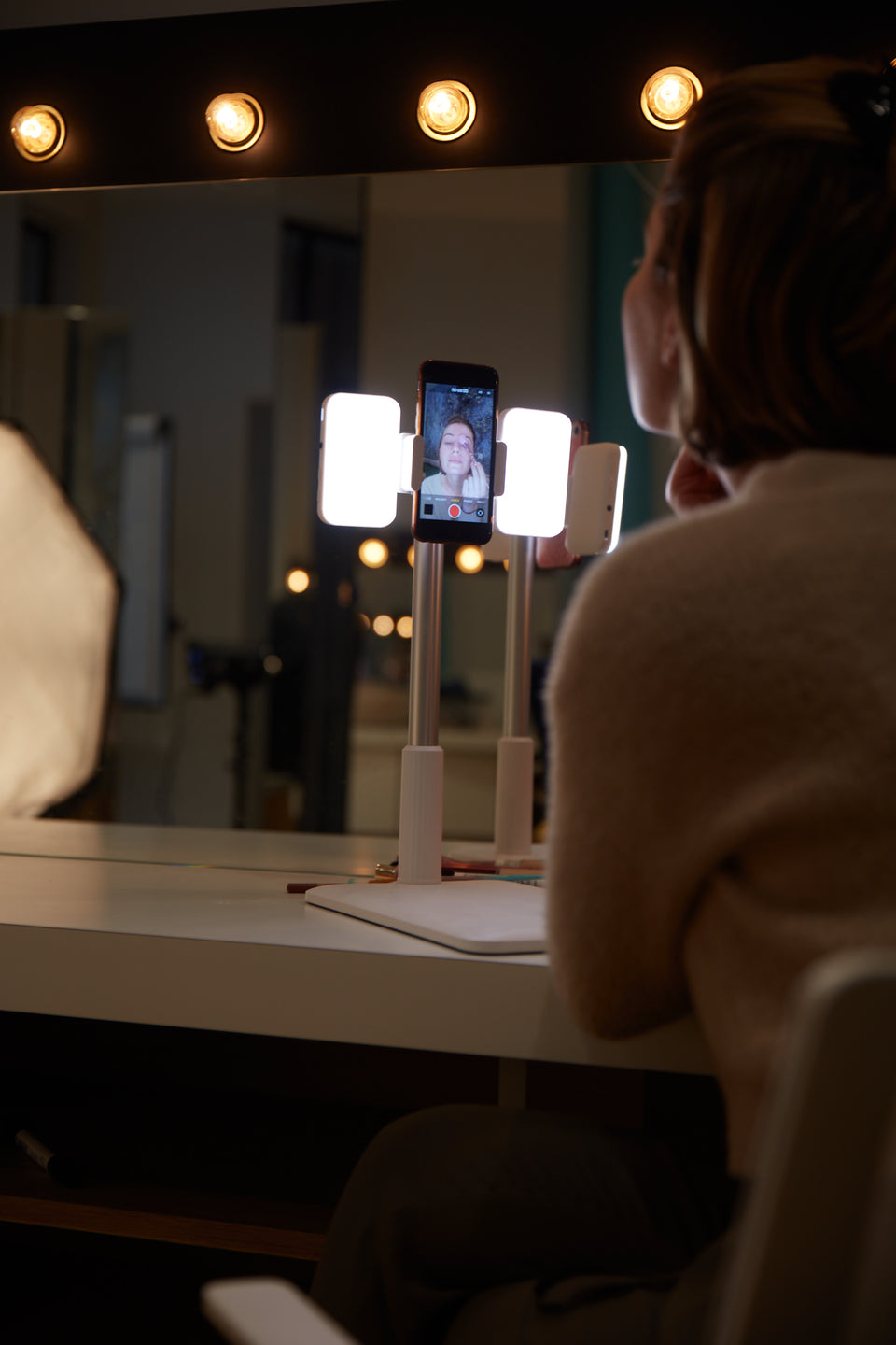 Support TechRevolve avec Led's allumer